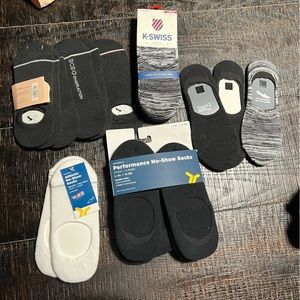 Bundle NWT 23 pairs of no show socks. Multiple brands: BCBG. KSWISS. Old Navy.